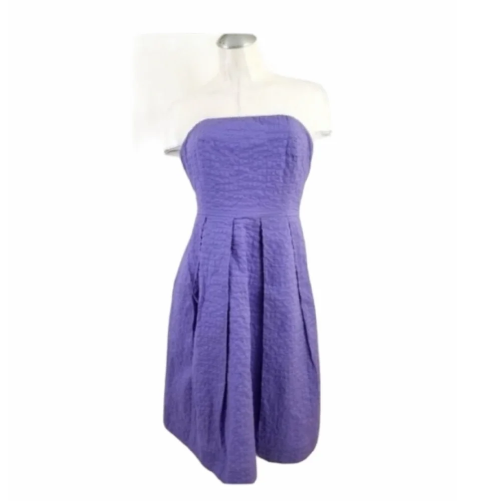J.Crew Size 2 Strapless Dress Purple